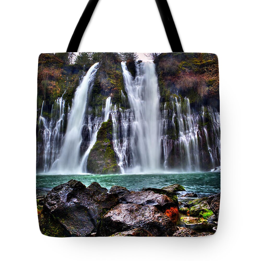 Waterfall Tote Bag featuring the photograph In The Mist by Paul Gillham