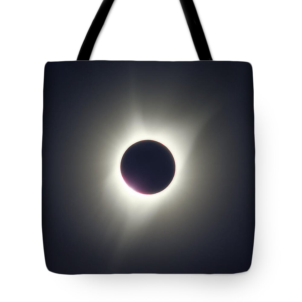Darin Volpe Nature Tote Bag featuring the photograph In The Shadow of the Moon -- 2017 Solar Eclipse in Independence, Oregon by Darin Volpe