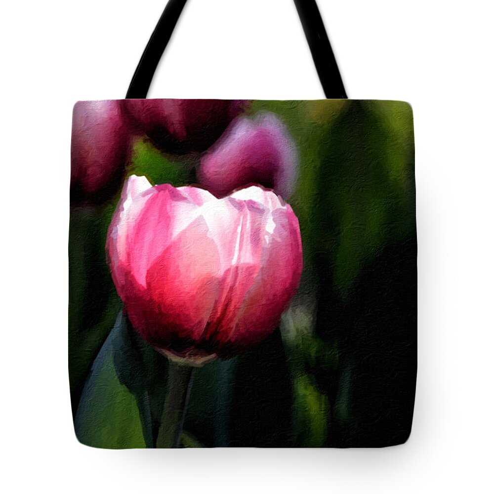 Tulip Tote Bag featuring the photograph In the Spotlight by Andrea Platt
