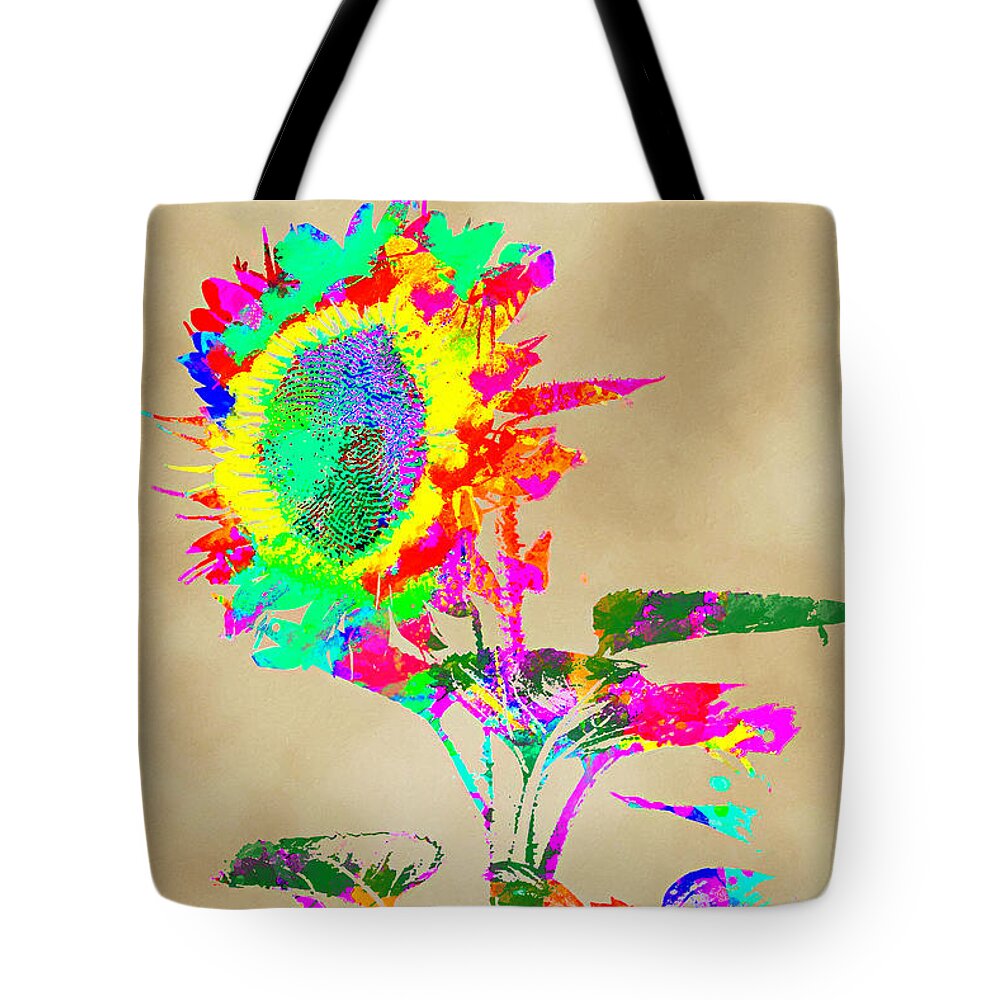 Sunflower Tote Bag featuring the photograph In the Wind by David Millenheft