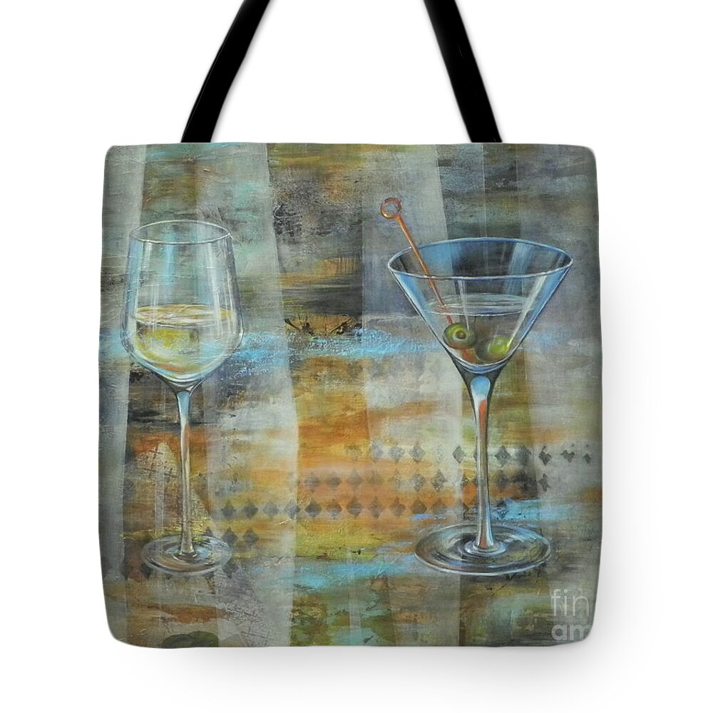 Martini Tote Bag featuring the painting In Vogue by Carol McIntyre