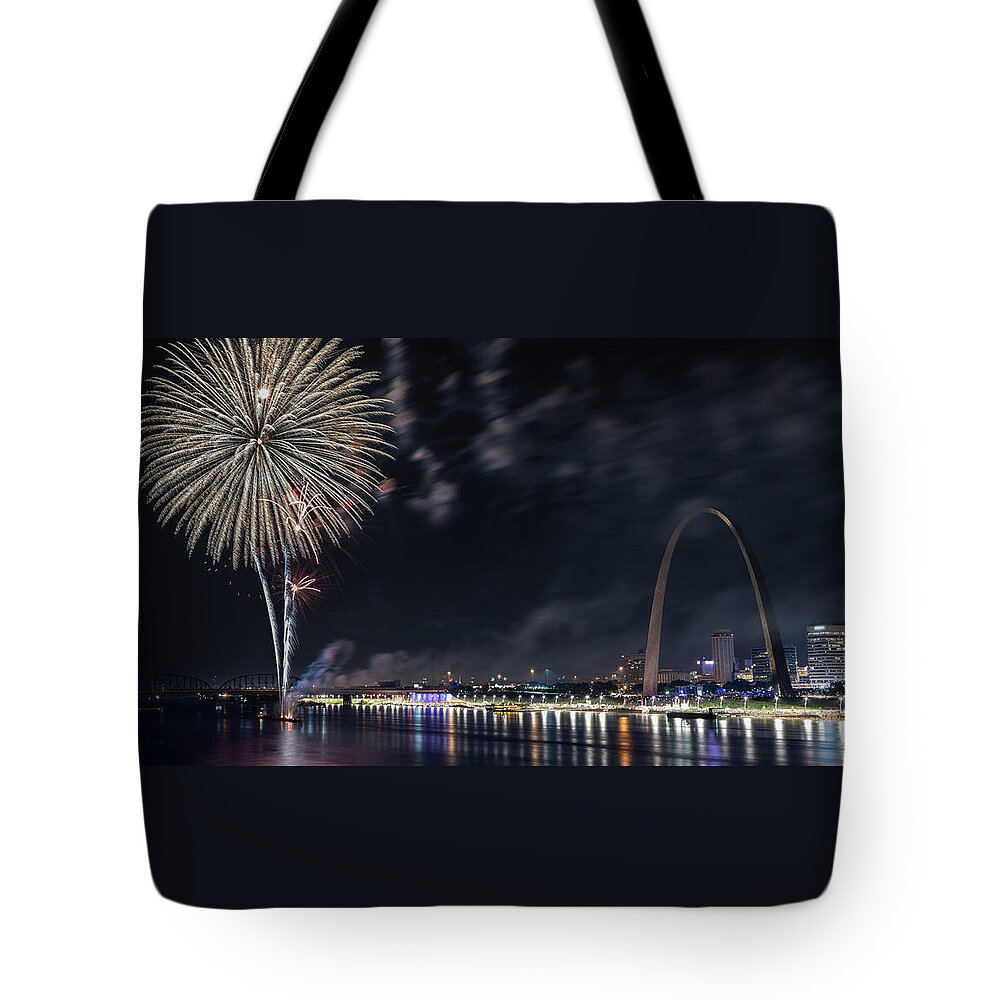 Fair St Louis Tote Bag featuring the photograph Independence Day Celebration by Susan Rissi Tregoning