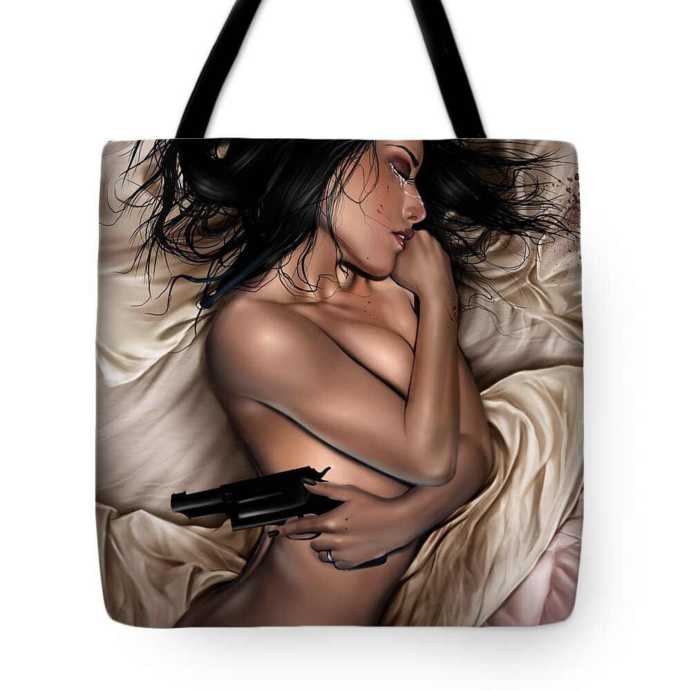 Pete Tote Bag featuring the painting Independence Day by Pete Tapang