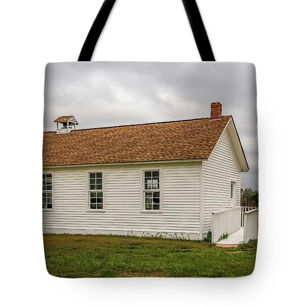 Independence School Tote Bag featuring the photograph Independence School by Jon Burch Photography