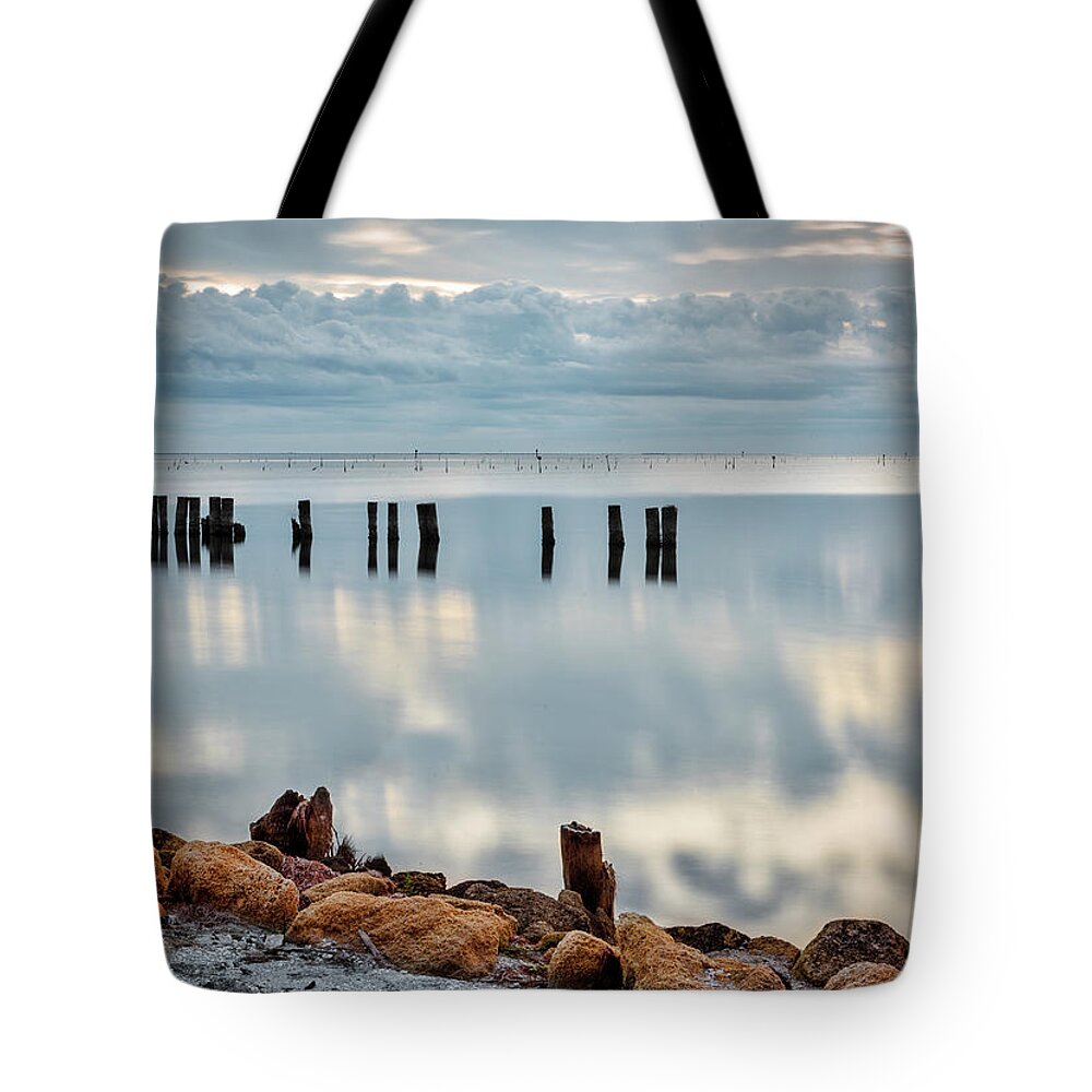 Indian River Tote Bag featuring the photograph Indian River Morning by Norman Peay