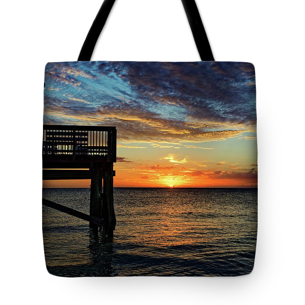 Indian Rocks Beach Tote Bag featuring the photograph Indian Rocks Sunset Two by Paul Mashburn