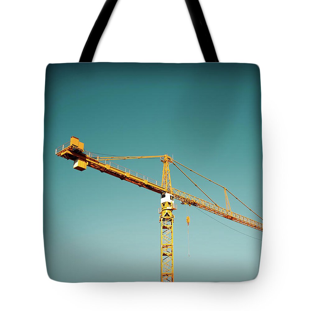 Hammerhead Tote Bag featuring the photograph Industrial Yellow by Todd Klassy