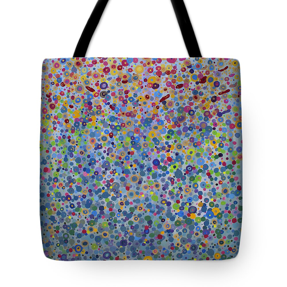 Dots Tote Bag featuring the painting Infinite Inspiration by Stacey Zimmerman