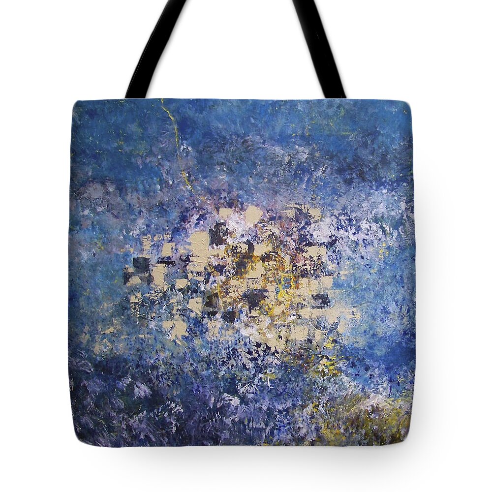 Abstract Tote Bag featuring the painting Inner movement by Dennis Ellman