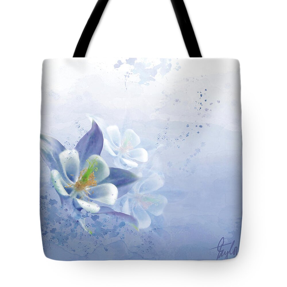 Columbine Flower Tote Bag featuring the painting Innocence by Colleen Taylor