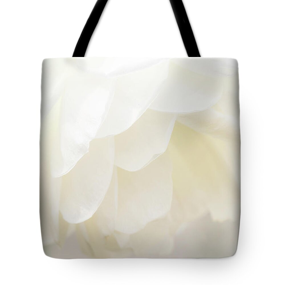 White Tote Bag featuring the photograph Innocent by Holly Ross