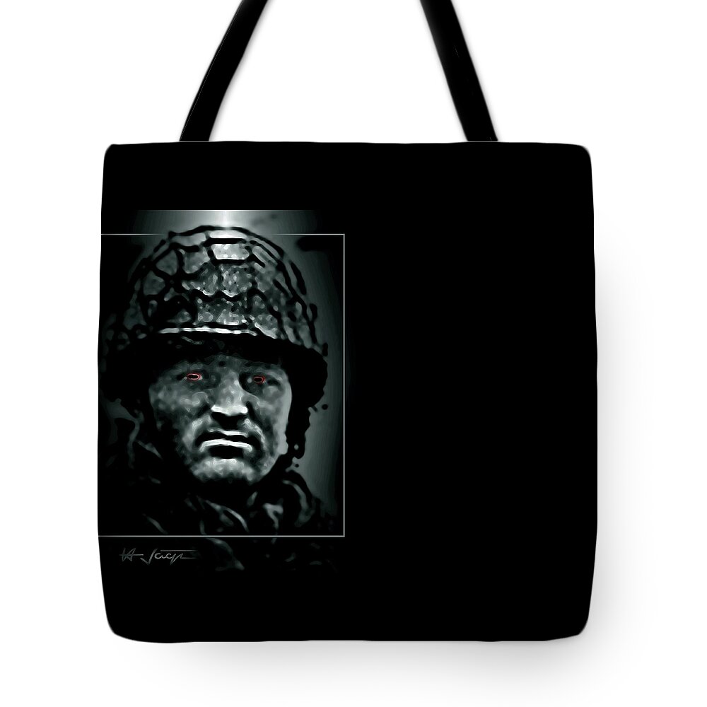 Insanity Tote Bag featuring the digital art The Insanity Mind-less State Of Isis by Hartmut Jager