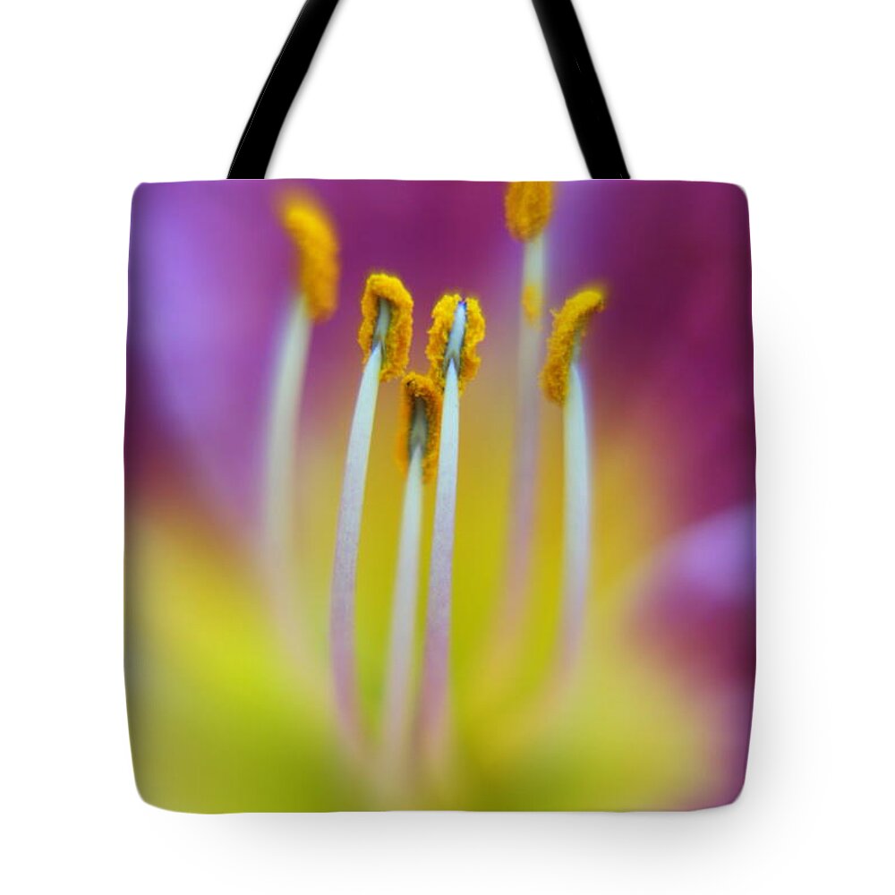 Lily Tote Bag featuring the photograph Inside Lily by Imagery-at- Work