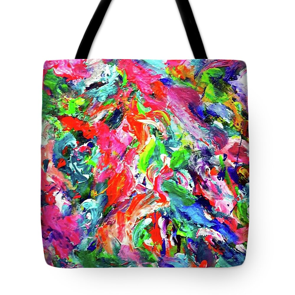  Tote Bag featuring the painting Inside my mind by Wanvisa Klawklean