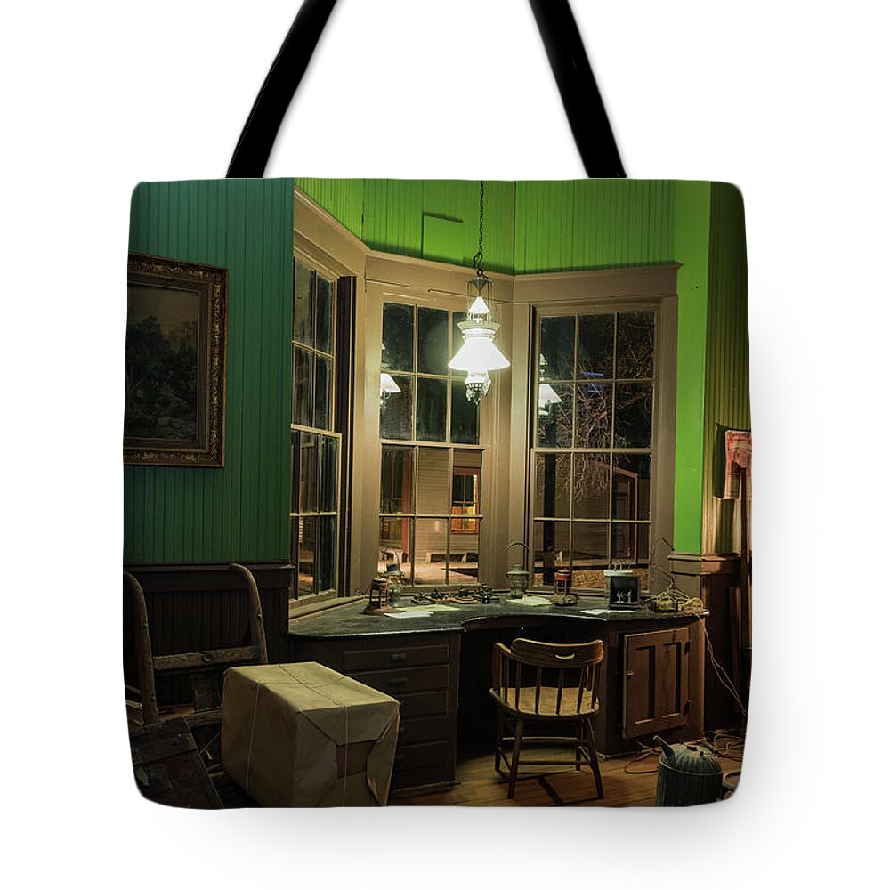 Jay Stockhaus Tote Bag featuring the photograph Inside the Depot by Jay Stockhaus