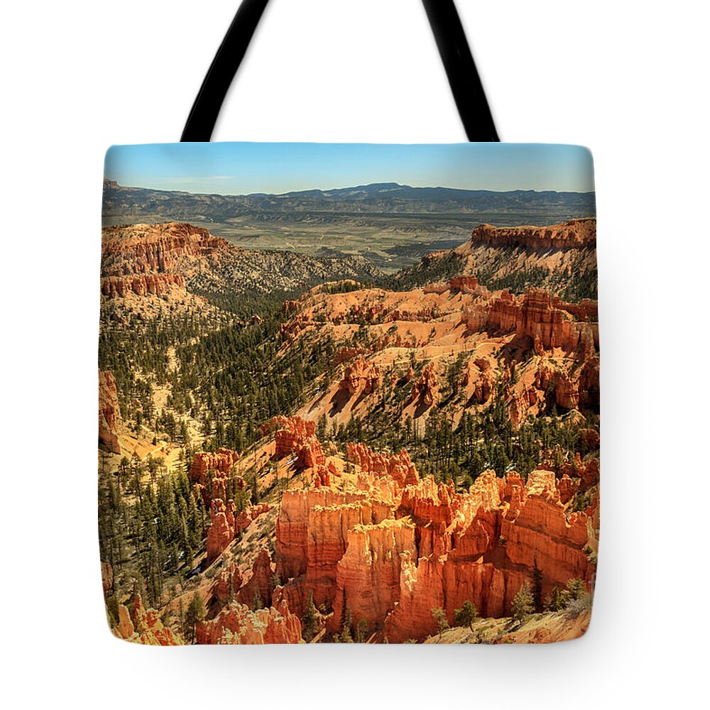 Rock Formations Tote Bag featuring the photograph Inspiration Point by Robert Bales