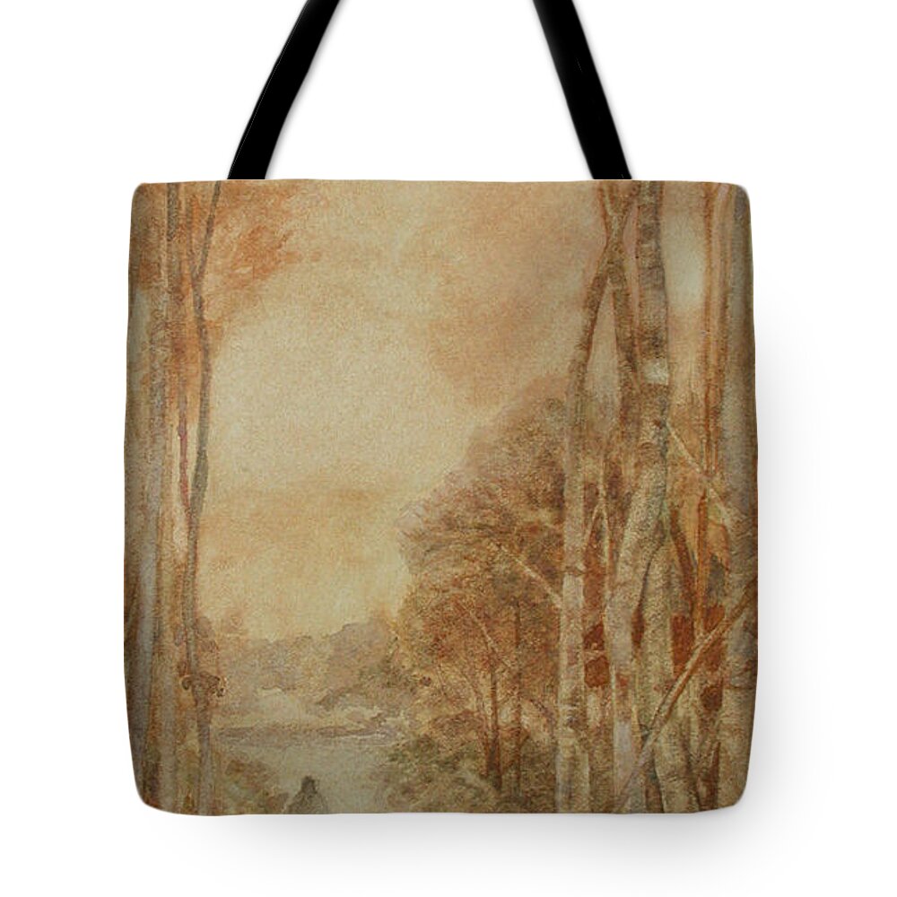 Traveler Tote Bag featuring the painting Interior Landscape 8 by David Ladmore