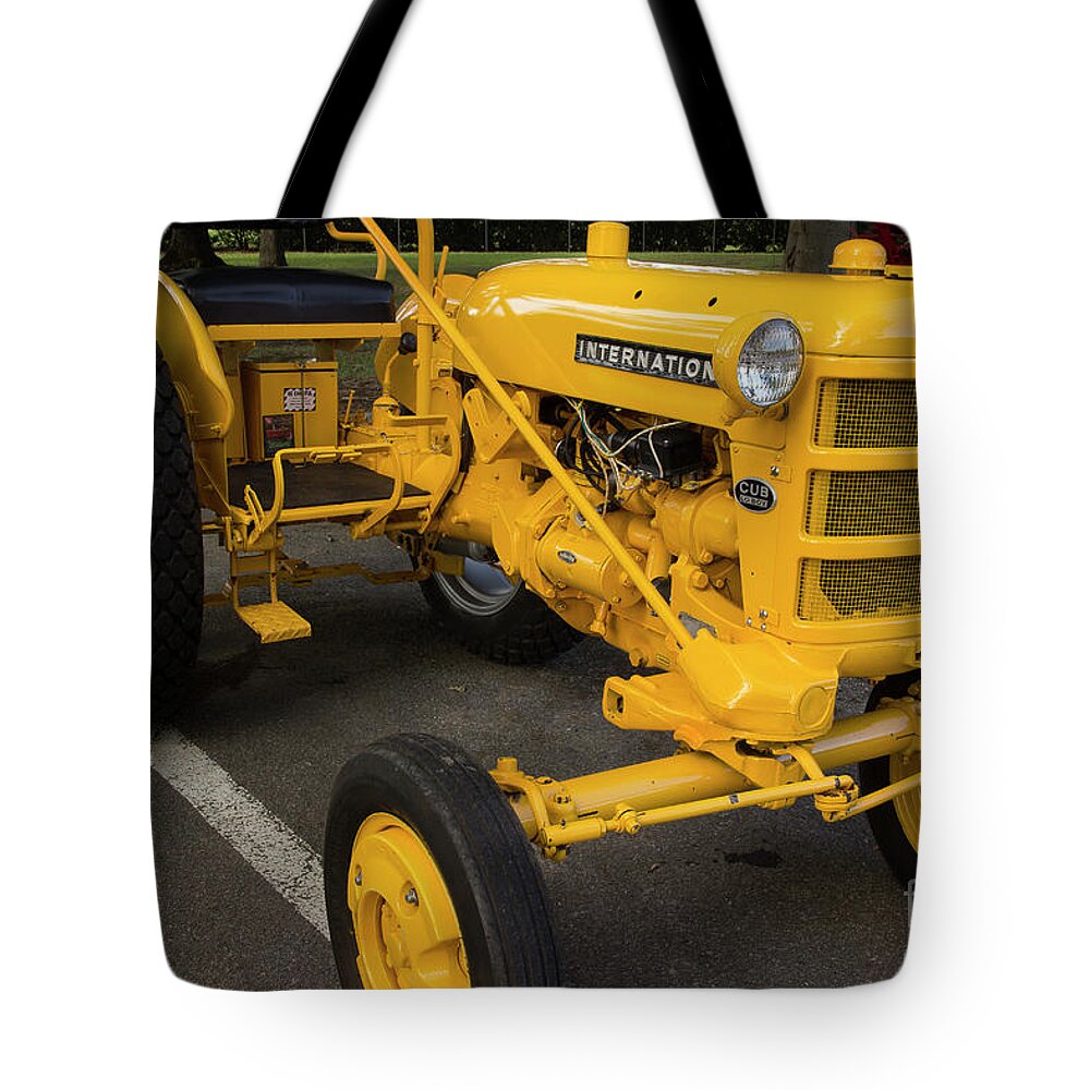 Tractor Tote Bag featuring the photograph International Cub by Mike Eingle