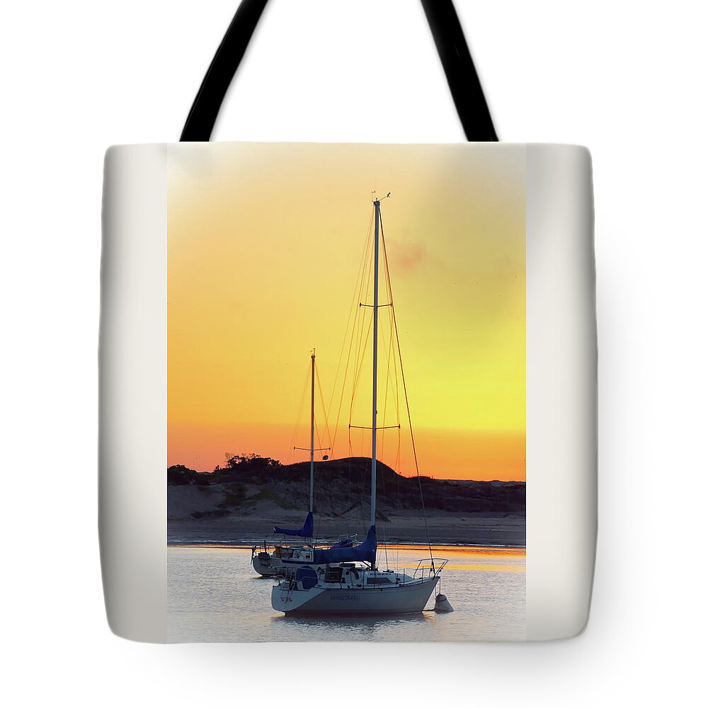 Sunset Tote Bag featuring the photograph Into A Dream by Christina Ochsner