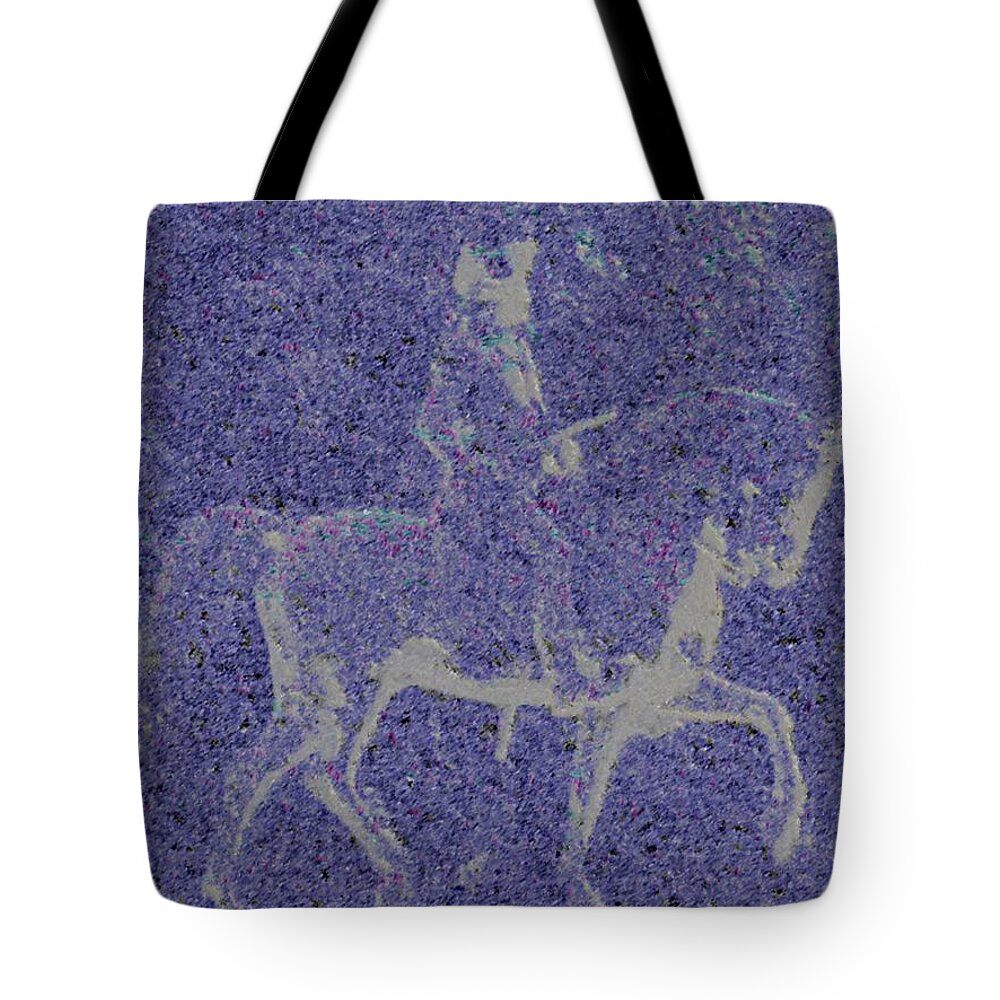 Horse Tote Bag featuring the digital art Into The Unknown - Study #1 by Vincent Green