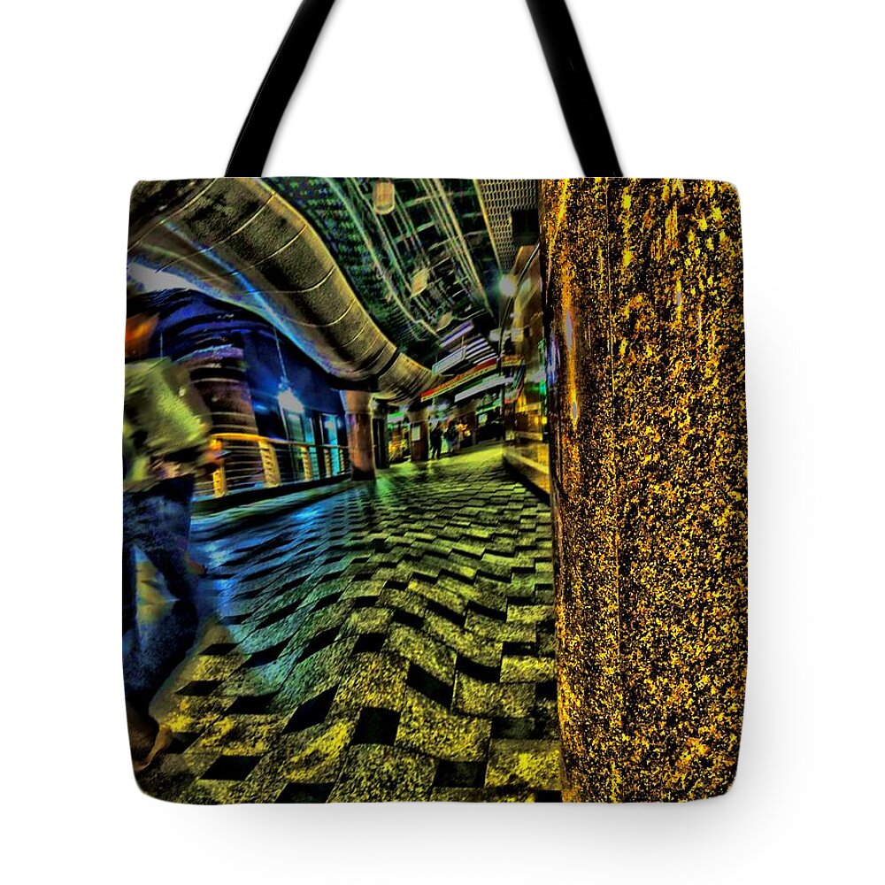Subway Tote Bag featuring the digital art Into the Void by Vincent Green