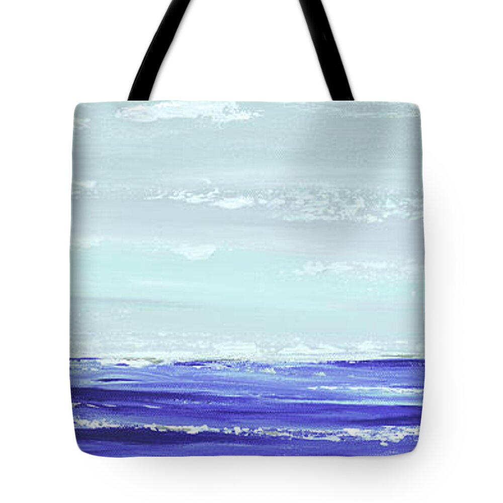 Ocean Tote Bag featuring the painting Into The Wind by Tamara Nelson