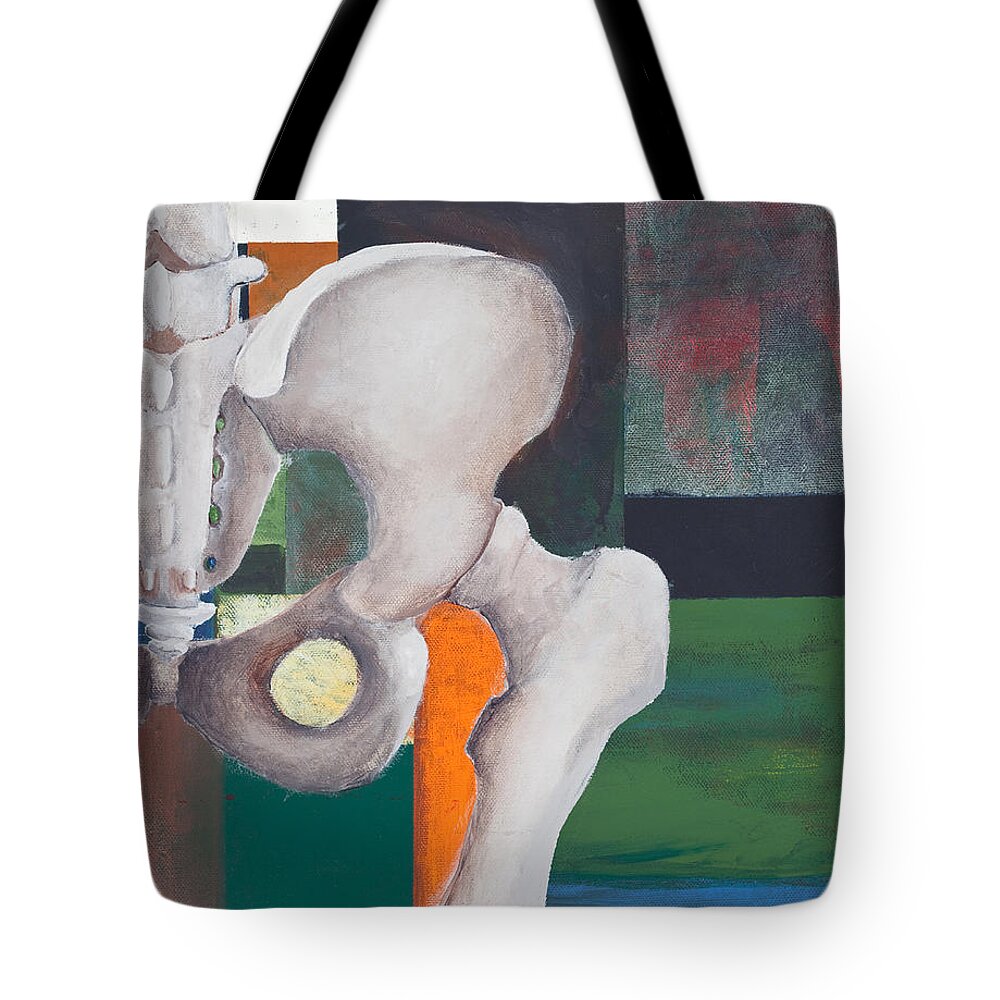 Chiropractor Tote Bag featuring the painting Intricate Structure by Sara Young