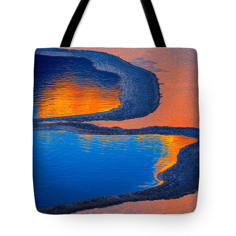 Winter Abstract Tote Bag featuring the photograph Intrusions by Irwin Barrett