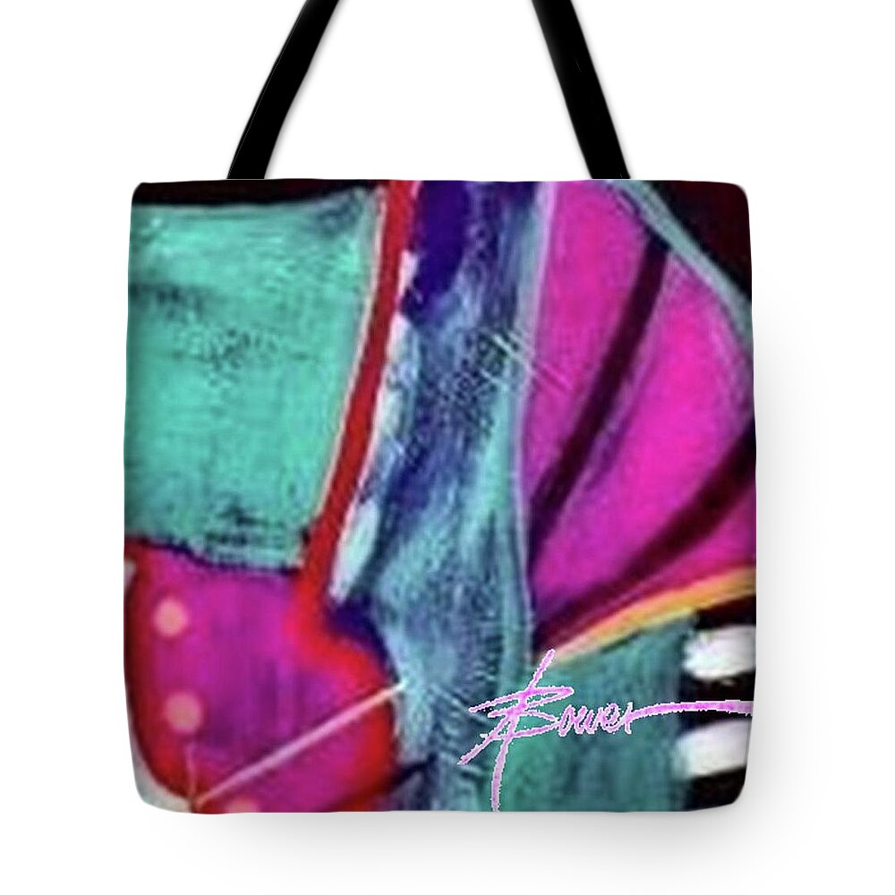 Color Tote Bag featuring the painting Intuition by Adele Bower