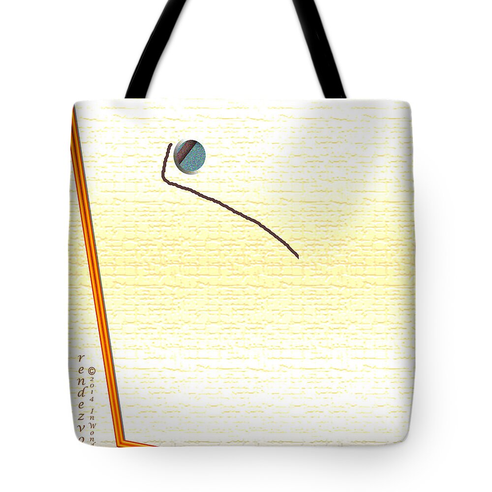 Trick Tote Bag featuring the digital art Inw_20a6140_rendezvous by Kateri Starczewski
