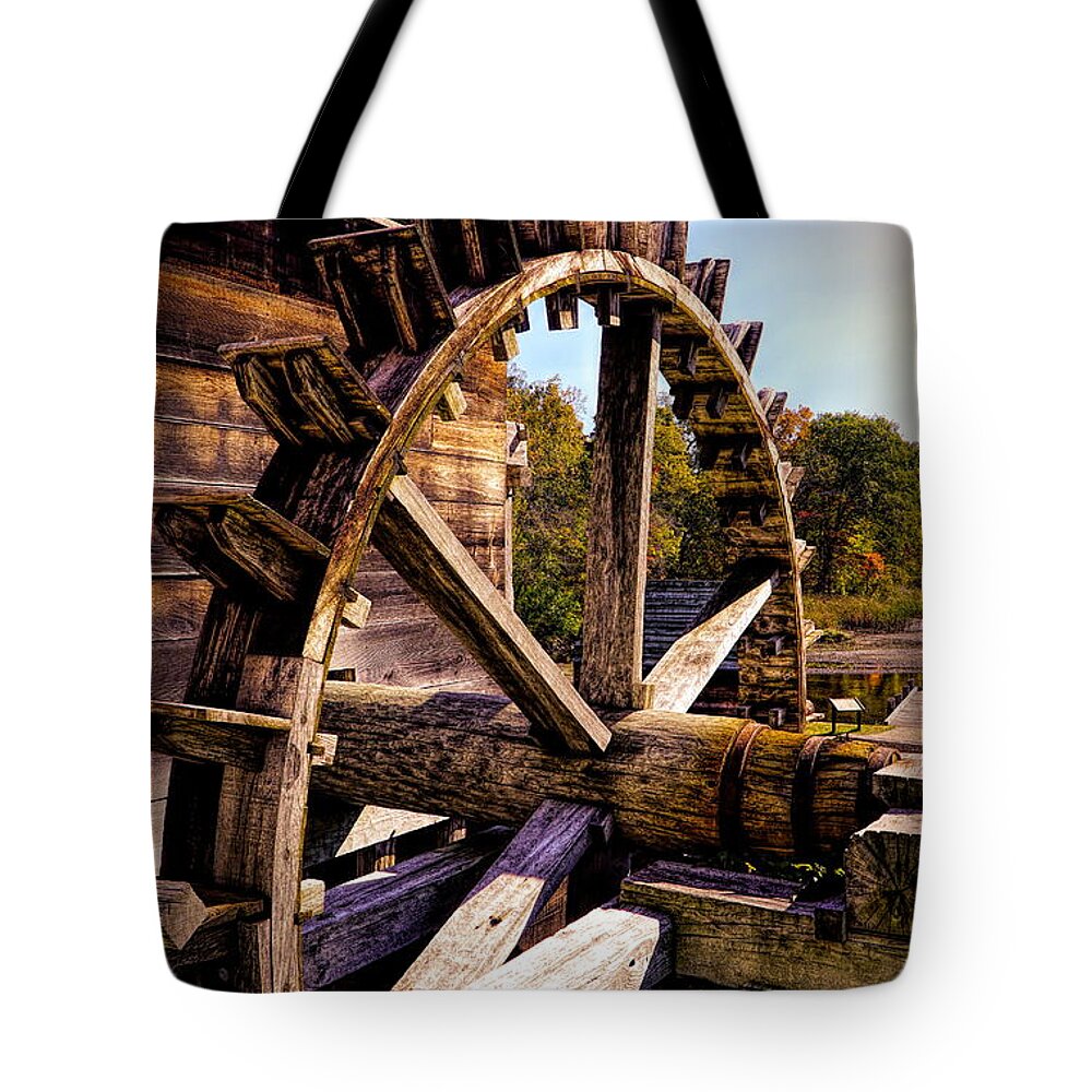 Mill Tote Bag featuring the photograph Iron works Mill by Lilia S