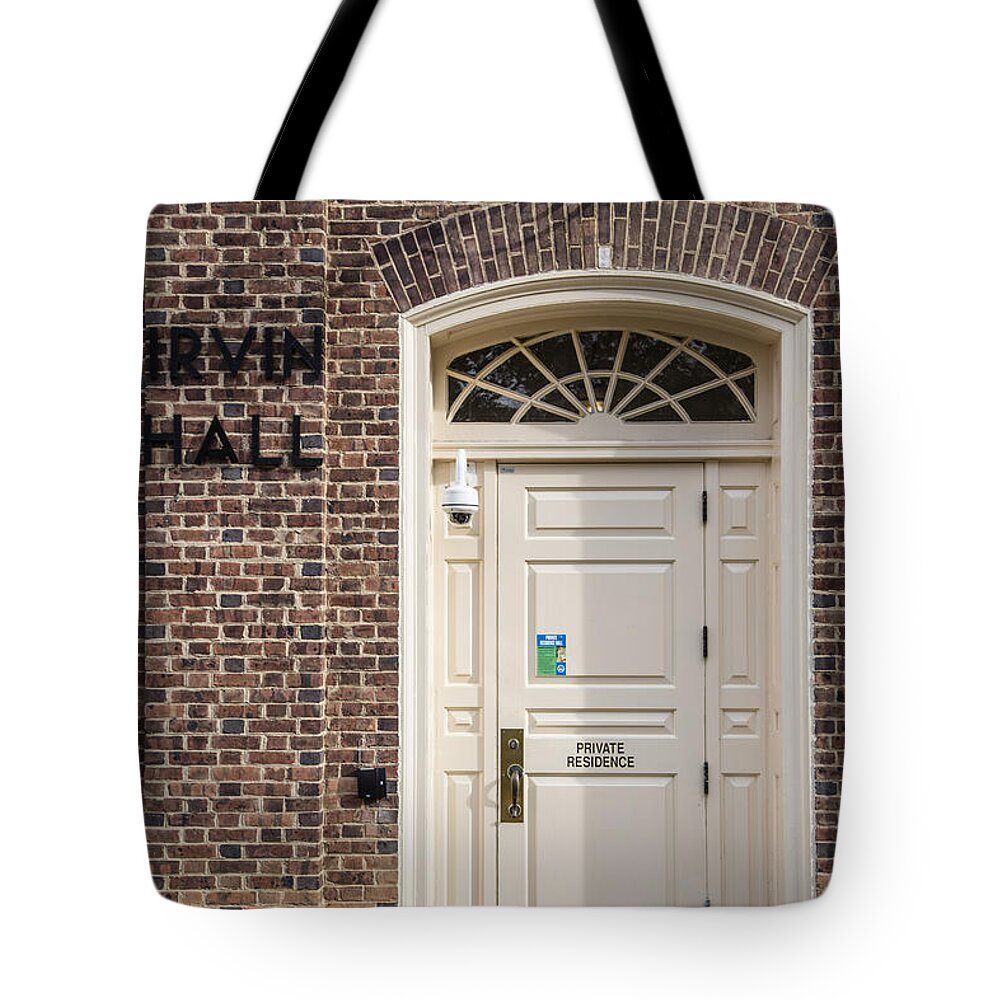 Penn State Tote Bag featuring the photograph Irvin Hall Penn State by John McGraw