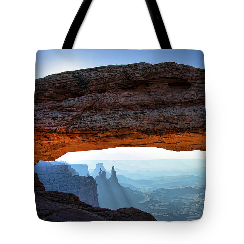Canyonlands National Park Tote Bag featuring the photograph Island in the Sky by Norma Warden
