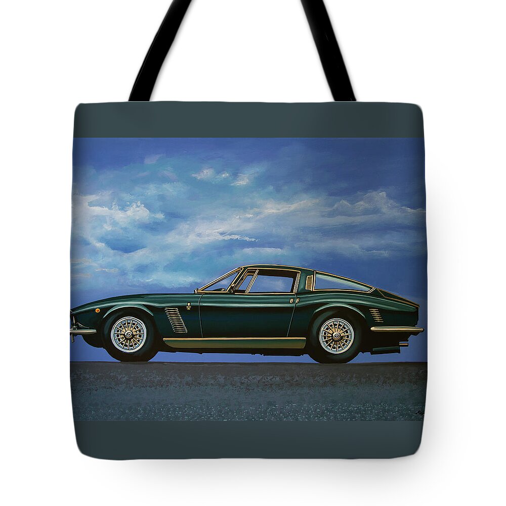 Iso Grifo Tote Bag featuring the painting Iso Grifo GL 1963 Painting by Paul Meijering