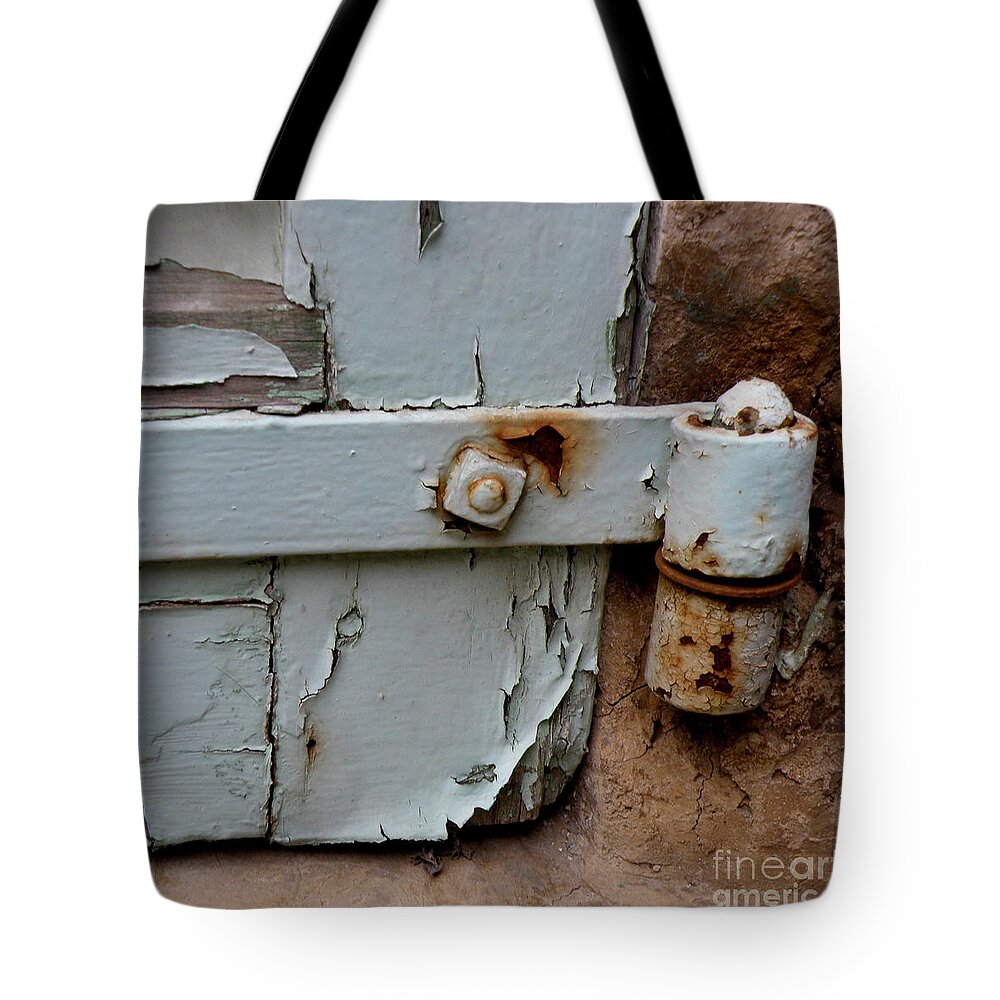 Door Tote Bag featuring the photograph It All Hinges On by Lainie Wrightson