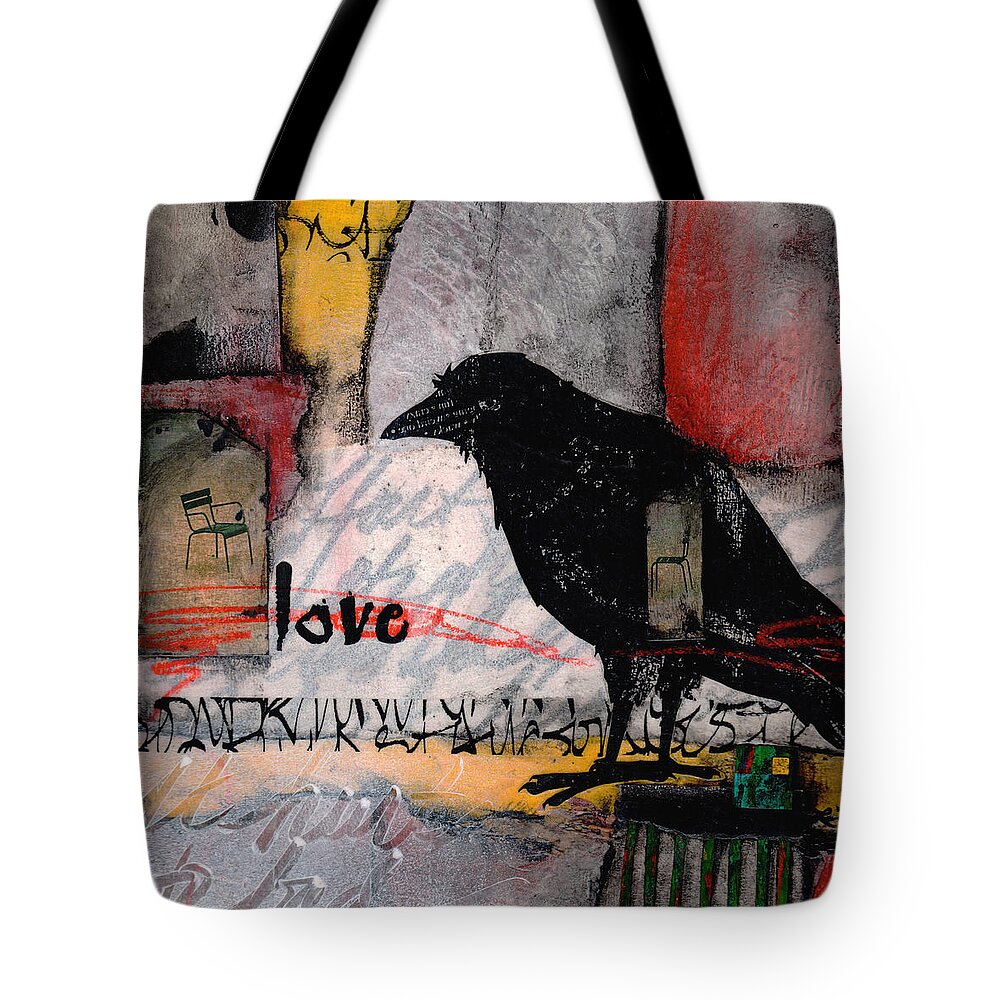 Collage Tote Bag featuring the mixed media It Hurts Too Bad by Laura Lein-Svencner