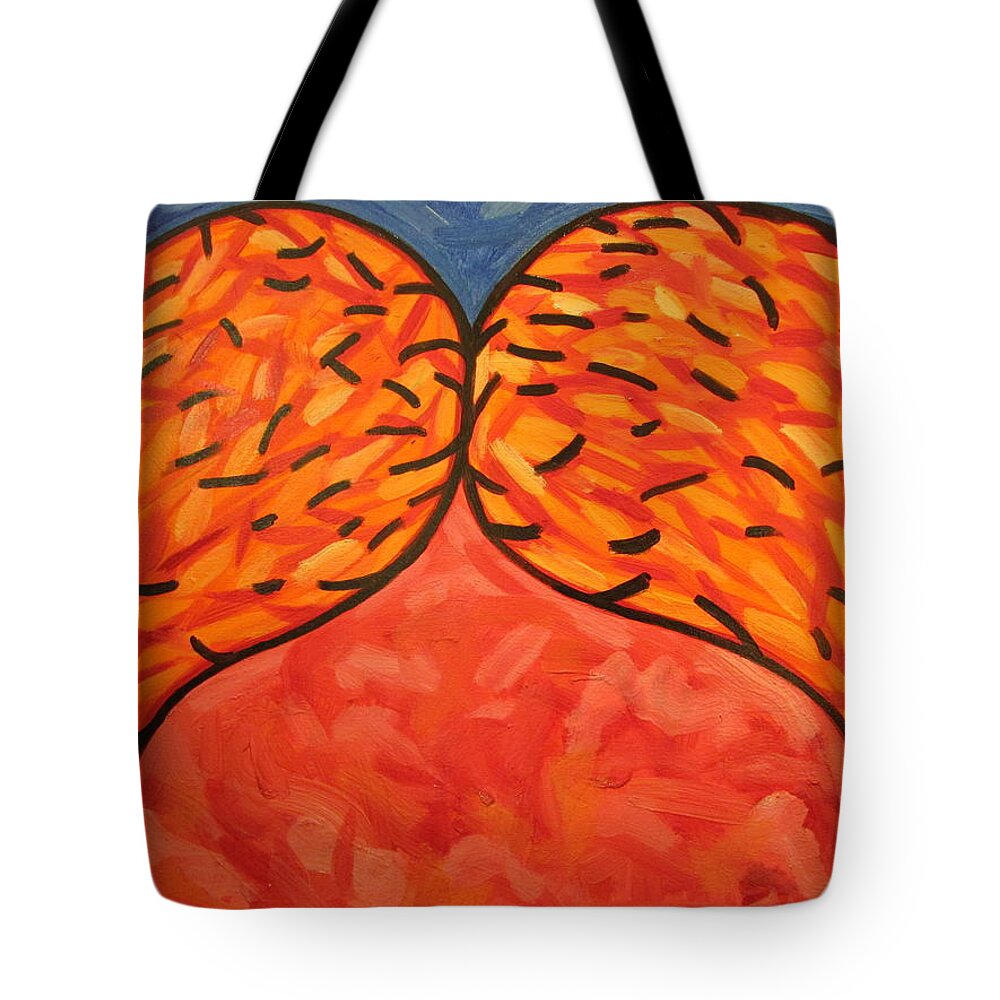 Abstract Tote Bag featuring the painting It Takes Two by Steven Miller