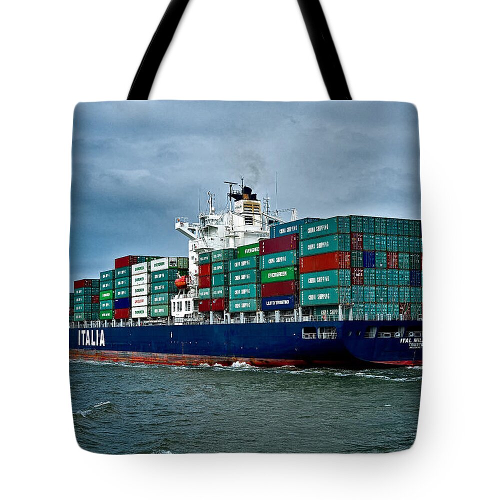Boat Tote Bag featuring the photograph Ital Milione by Christopher Holmes