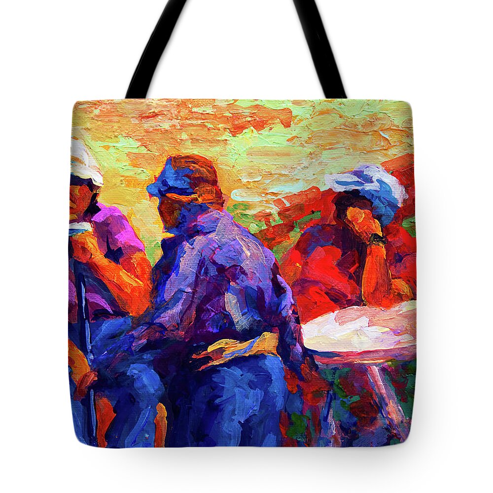 Italy Tote Bag featuring the painting Italian Retirement by Marion Rose