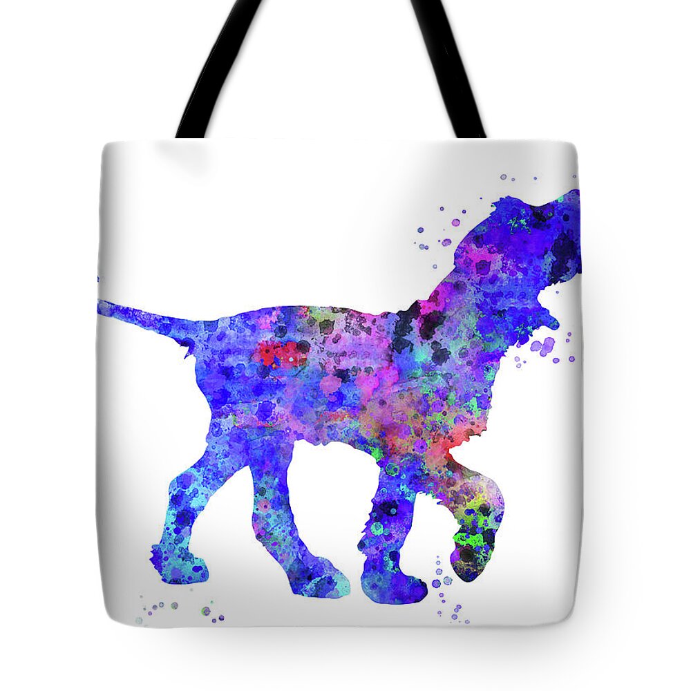 Italian Spinone Tote Bag featuring the painting Italian Spinone by Art Galaxy