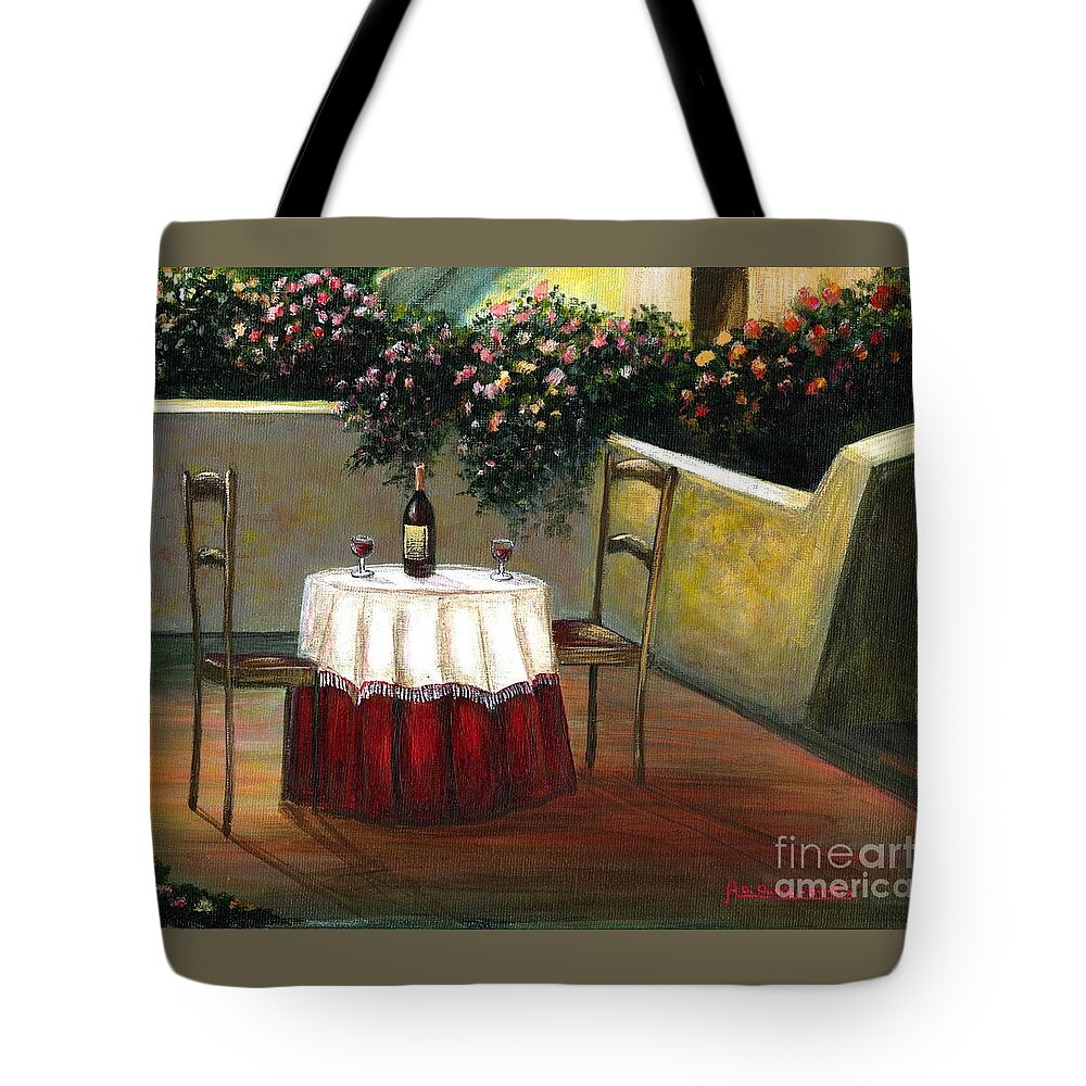 Cityscape Tote Bag featuring the photograph Italian table by Italian Art