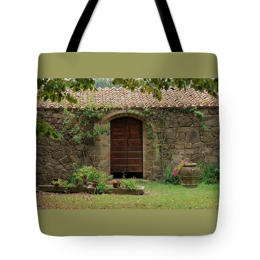 Italy Tote Bag featuring the photograph Italy Door Twenty Four by Jim Benest