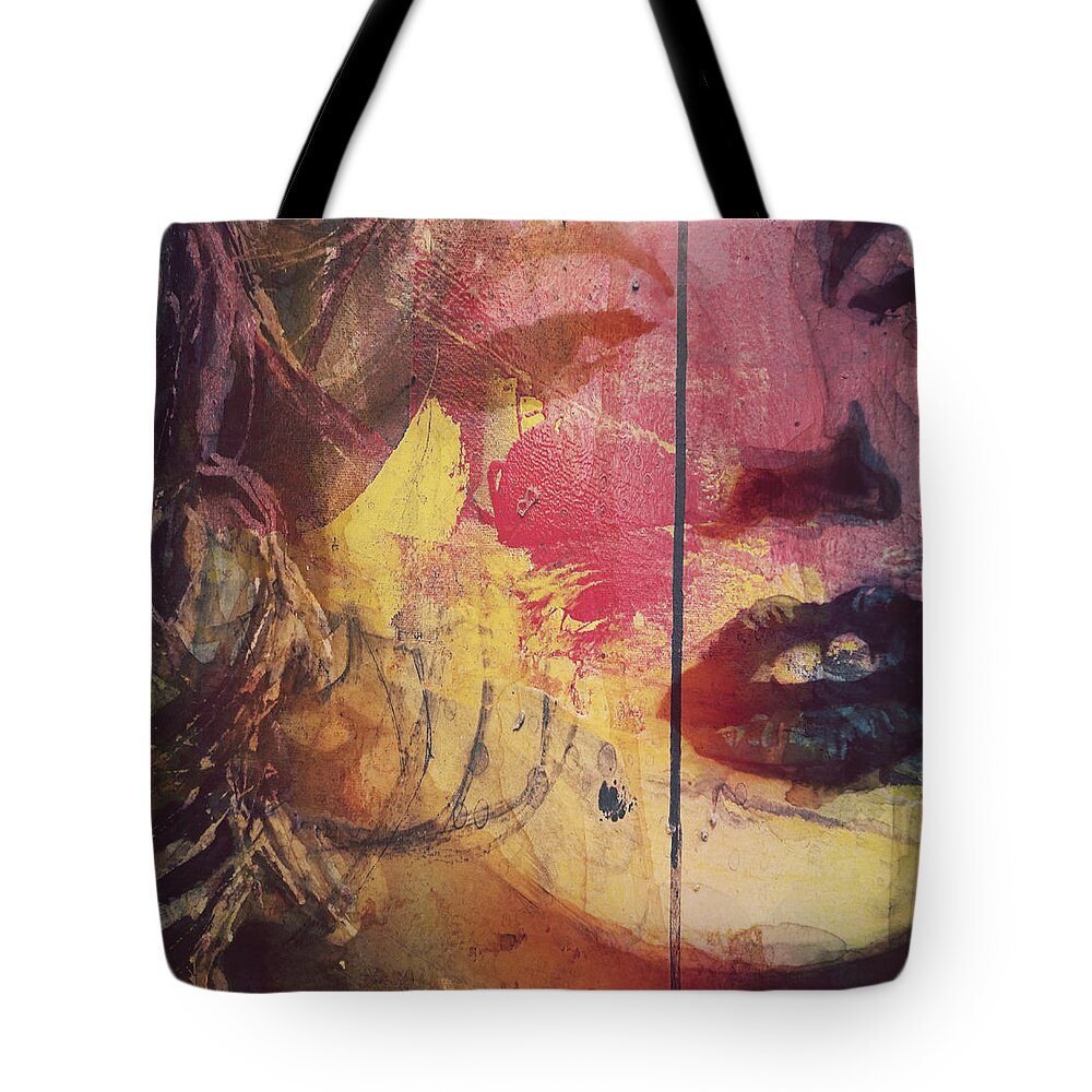 Marilyn Monroe Tote Bag featuring the painting I've Seen That Movie Too by Paul Lovering
