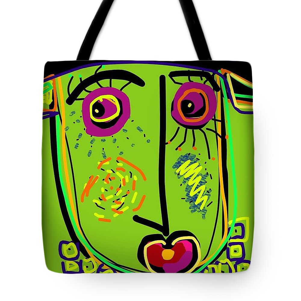  Tote Bag featuring the digital art Jack Benny. He kept us in stitches by Susan Fielder