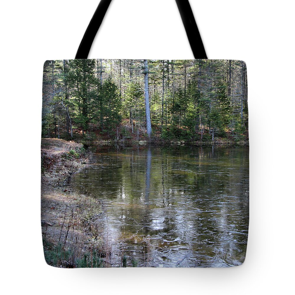 Landscape Tote Bag featuring the photograph Jack Frost at Beaver Park, Maine by Sandra Huston