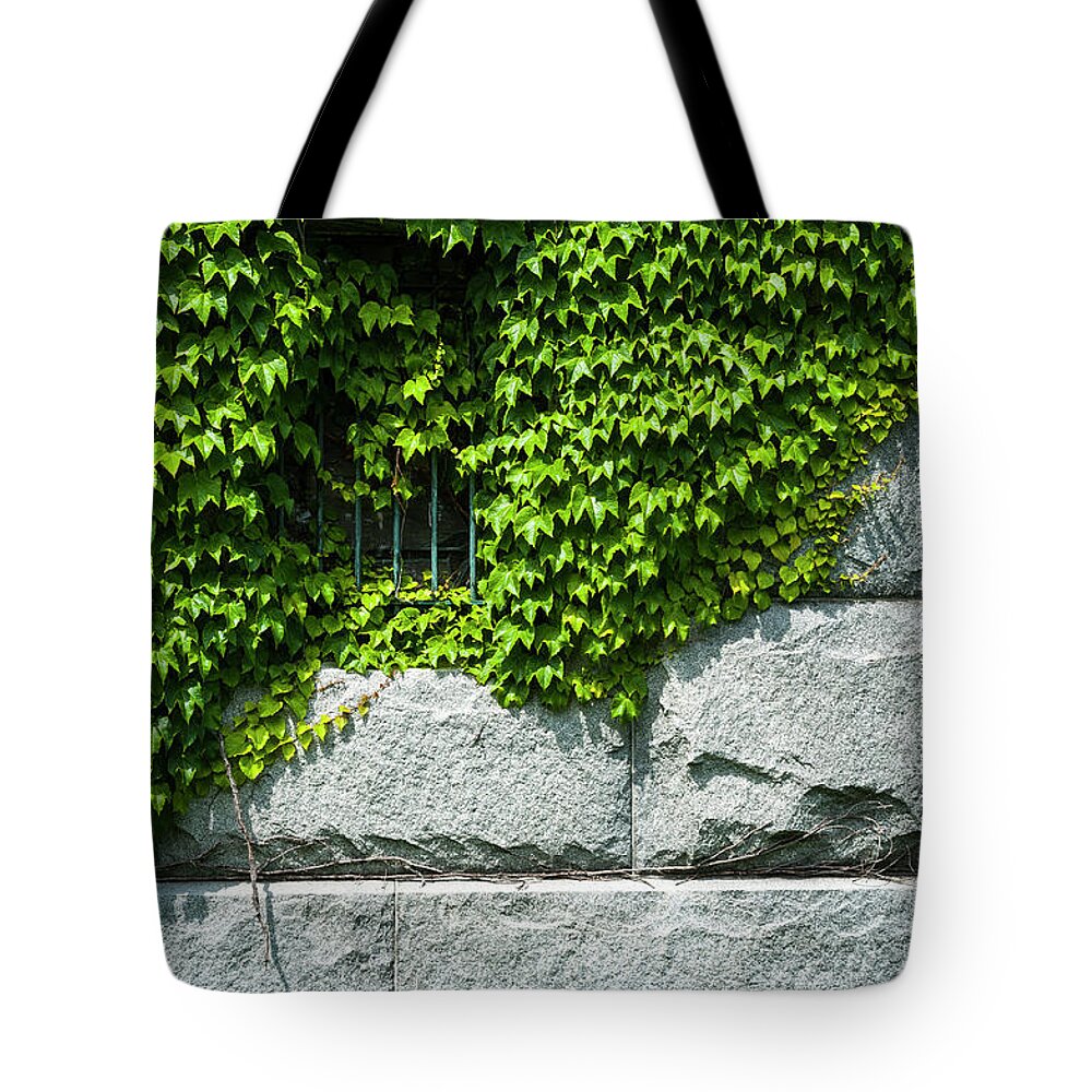 Minimalist Tote Bag featuring the photograph Jail Window by Ginger Stein