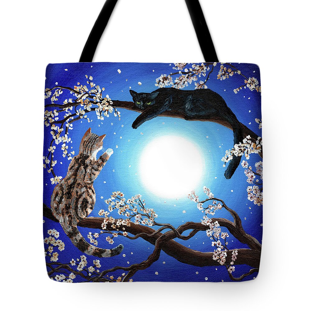 Zen Tote Bag featuring the painting Jake and Sasha by Laura Iverson