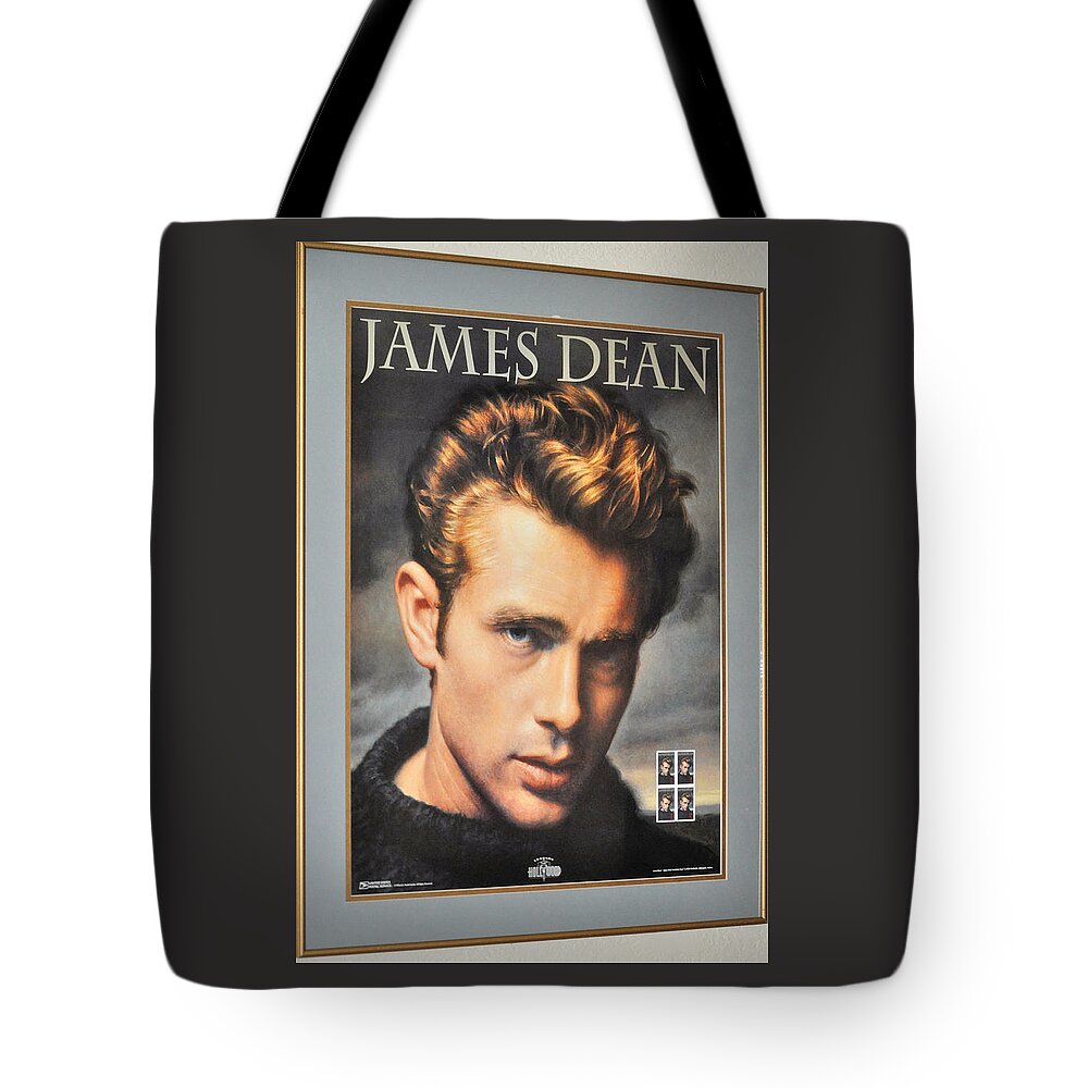 Actor Tote Bag featuring the photograph James Dean Hollywood Legend by Jay Milo