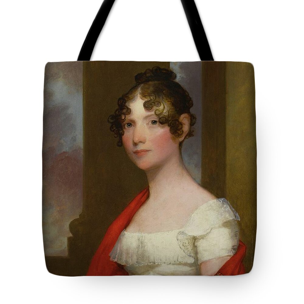 Gilbert Stuart (1755 - 1828) Portrait Of Mrs. James Smith Colburn (sarah Dunn Prince) Tote Bag featuring the painting James Smith by MotionAge Designs