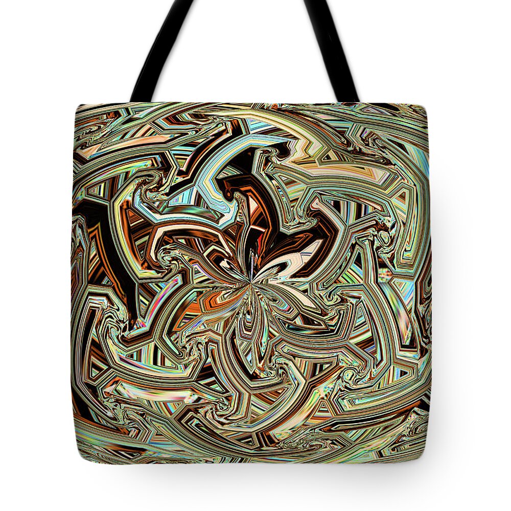 Janca Abstract Color Panel#2541esa5 Tote Bag featuring the digital art Janca Abstract Color Panel#2541esa5 by Tom Janca